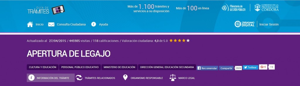 Apertura Legajo