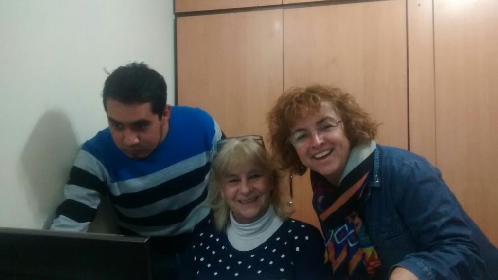 Raquel Colica, Edgardo Céspedes y Carolina Allende.