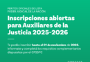 Inscripciones abiertas para Auxiliares de la Justicia 2025-2026 – Poder Judicial de la Nación