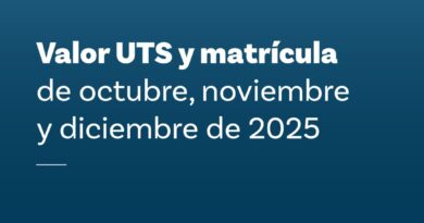 Nuevos Valores de UTS y Matrícula Entrarán en Vigencia en octubre de 2025
