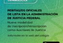 Nueva modalidad de inscripción y capacitación obligatoria para Peritos Oficiales en la Justicia Federal