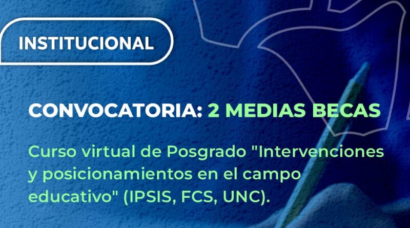 Formación y jerarquización profesional: El CPTSPC convoca a colegas que se desempeñen en el ámbito educativo para el otorgamiento de 2 (dos) medias becas a fin de cursar posgrado de Trabajo Social y Educación