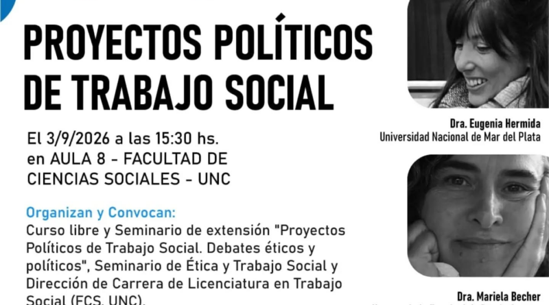 Espacio de debate profesional: Invitan al panel sobre proyectos políticos y desafíos del Trabajo Social