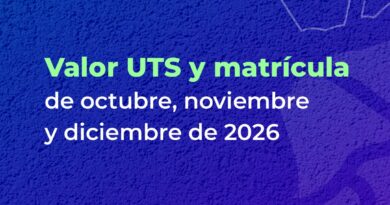 Nuevos Valores de UTS y Matrícula que entra en vigencia en octubre de 2026